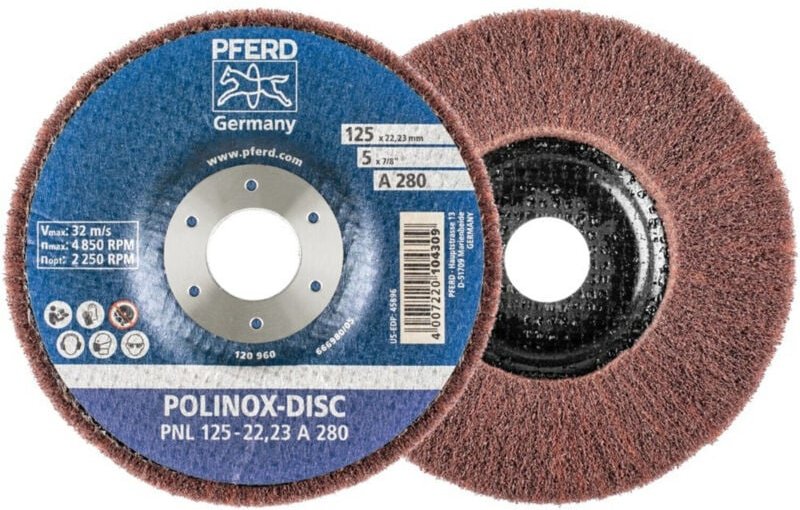 Schleifdisc POLINOX 125x22,23mm A 280 Pferd