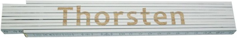 Zollstock Thorsten 2 m weiß Zollstock