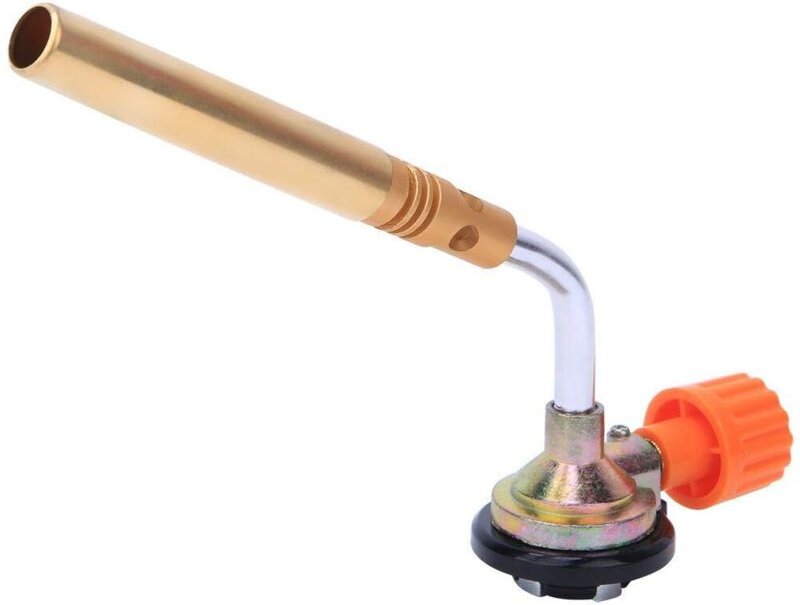 Gasbrenner, einstellbare manuelle Zündung, Schweißpistole für Grillabende im Freien, maximale Hitzeleistung 1300 °C, Dur...