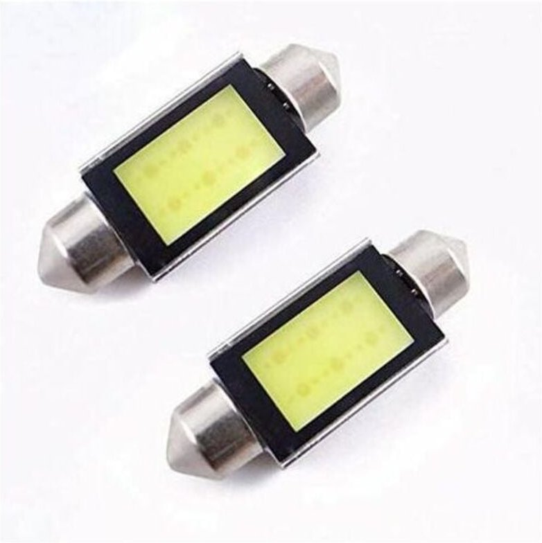 Auto-Cob-LED-Kennzeichenbeleuchtung, 2 Stück, Xenon-Weiß, 36 mm, 6418 C5W, 4 W, Glühbirnen, 12 V, LED-Scheinwerfer, Auto...