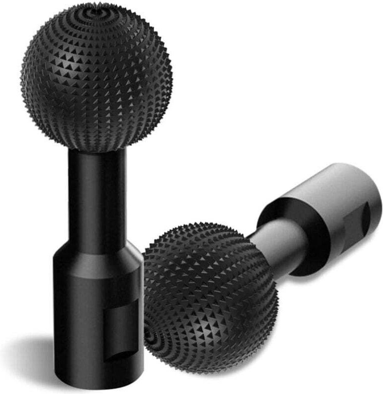 Kugelförmiger Holzschnitzfräser – Hartmetall – 14 mm – Für 115/125-mm-Winkelschleifer – Polieren und Formen