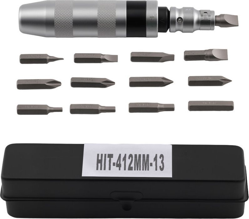 1/2" Antrieb Schlagschrauber 12 Bits Hex Schlitz 40CR Werkzeug Set