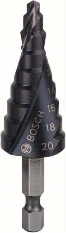 Stufenbohrer HSS-AlTiN, 4 - 20 mm, 4 mm, 70,5 mm, 9 Stufen - Bosch