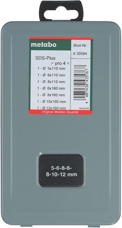 Hammerbohrer-Set SDS-plus Pro4 (2C) 7tlg. (630584000) - Metabo