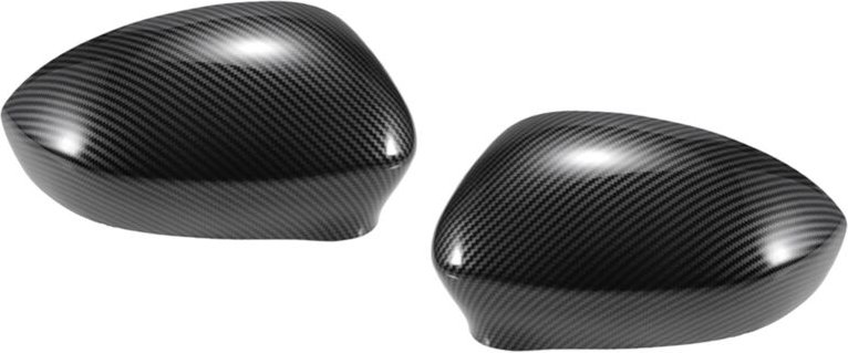 Auto Rückansicht Abdeckung Seite Spiegel Kappe Carbon Faser für Fiat 500 2007-2023 Spiegel Schutz Abdeckung Trim 7354521...