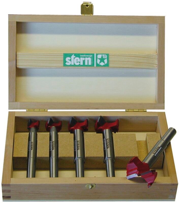 Hm Kunstbohrer Zylinderschaft Holzkasette Holzbohrer ø 15 - 35 mm 5-teilig - Stern