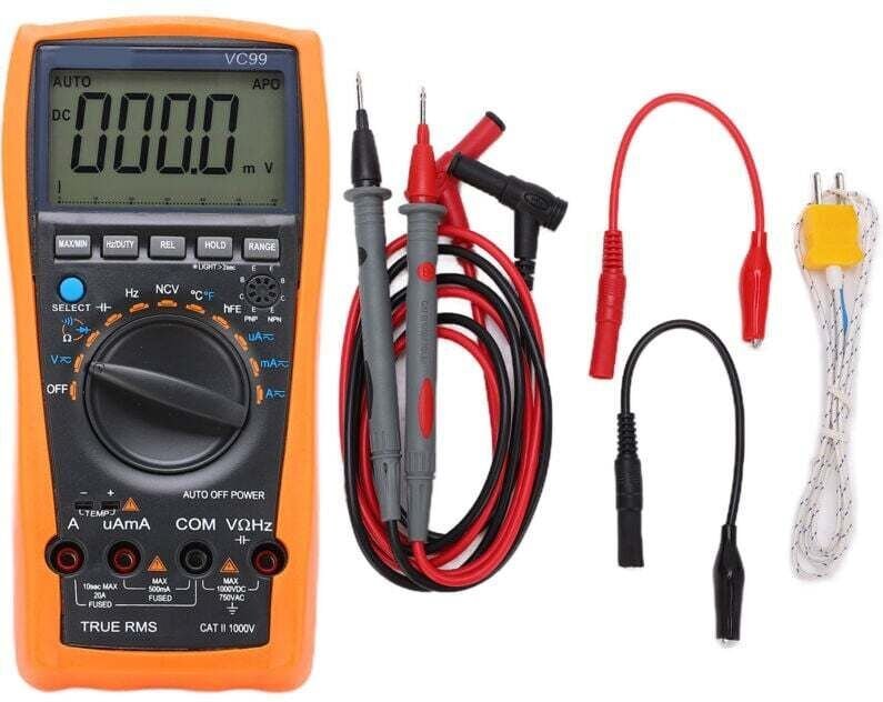 Multimètre Numérique Haute Précision avec Sac de Transport et Manuel en Anglais
