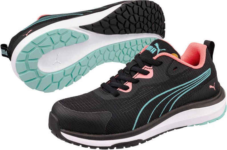 Puma Celerity Knit Blue/Coral Low S1PS ESD HRO SR Vegane Damen-Arbeitsschuhe - 35 EU