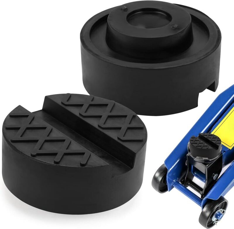 Set mit 2 Gummifüßen für Wagenheber, universeller Wagenheber, Gummifüße für Wagenheber, Gummifüße für Unterstellböcke, H...