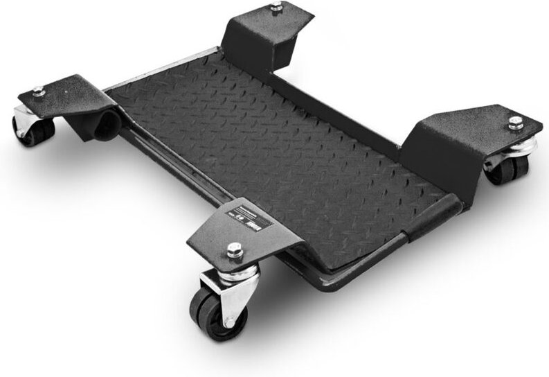 Bituxx Motorrad Rangierhilfe Rangierschiene Rangierplatte Parkhilfe Motorradständer für Zentralständer 60x42x9cm bis 250...