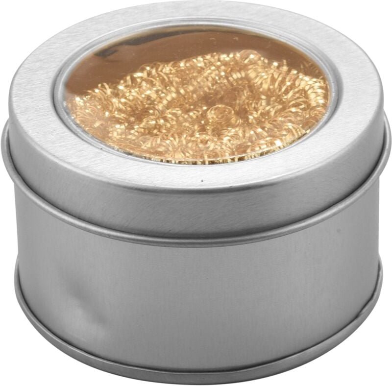 (R) Loetkolben-Spitze Reinigungsdraht Scrubber Reiniger w Metal Case