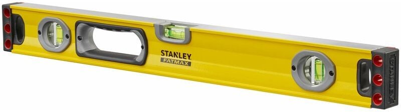 Rohrleitungsniveau 60cm STANLEY FATMAX 1-43-524 Gehäuse aus verstärktem Aluminium - 3 umkehrbare Flaschen