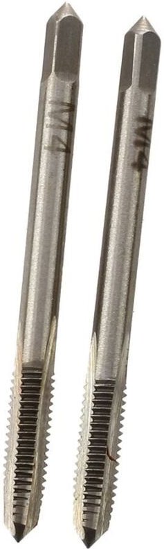 Tlily - 2 Stk. Metall 4mm Schraubgewinde metrische Stoepsel Gewindebohrer Handwerkzeug