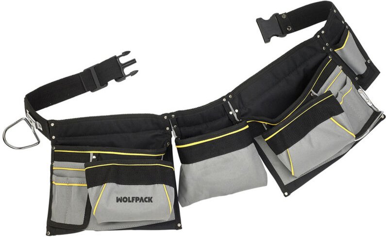 Doppelschalungstasche mit verstellbarem Gürtel, Hammeraufhänger, Werkzeugtasche, Werkzeughalter