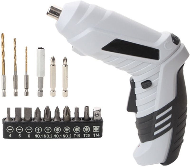 Vtizikl Perceuse Visseuse Sans Fil Visseuse Devisseuse, 2 Sens Rotation + Lampe LED, Câble Charge USB, Idéal pour Artisa...