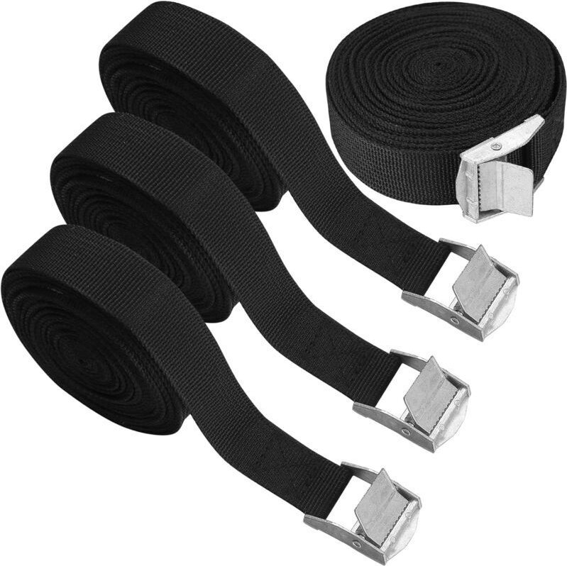 Stück Ratschen-Zurrgurte, Spanngurte, verstellbare Haltegurte mit Schnalle zur Befestigung von Motorrad/Auto/Fahrradträg...