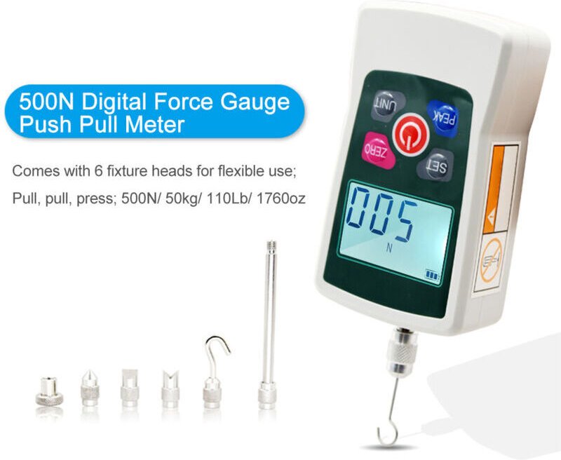 Vtizikl Dynamomètre Numérique de Haute Précision pour Les Tests de Traction et de Compression Unités (N, kg, lb, oz) Mod...