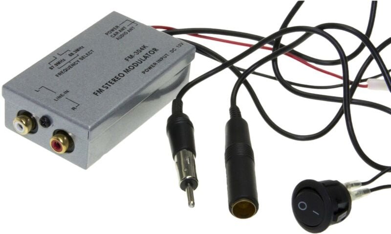 Universal Fm Modulator Stereo Mp3 Auto Antenne Kabel Radio Cinch Aux Adapter
