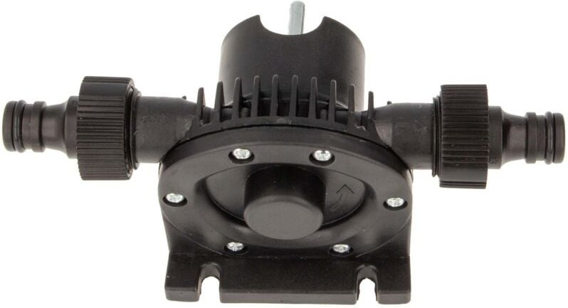 MASTERPROOF PROFESSIONAL Bohrmaschinen-Pumpe 1/2 " mit Steckkupplungen, Vorsatzpumpe, Gartenpumpe, 40002