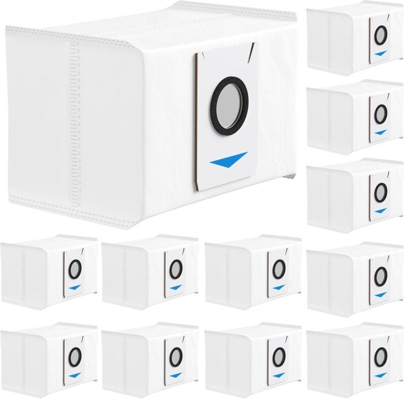 Packung mit 12 Beuteln für ECOVACS DEEBOT X1 OMNI Turbo T10 T20 Omni T20/T20 Max/T20 Pro/X&T Series Staubsaugerroboter, ...