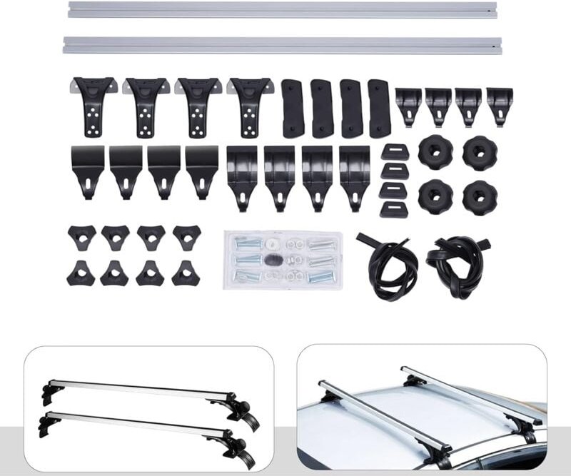 Dachträger Geschlossene Reling Dachträger Universal Dachträger Ohne Reling Dachgepäckträger Universal Relingträger Dachr...