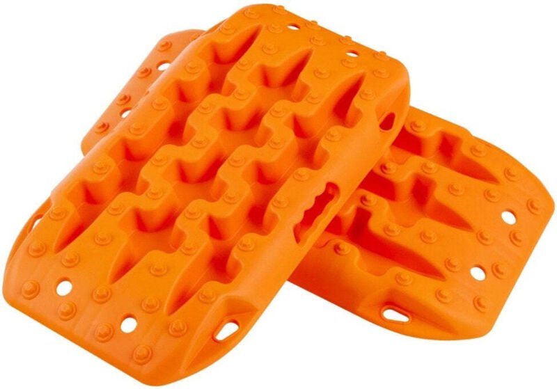 Northix - 2 stucke anfahrhilfe sandbleche offroad reifenleiter fur sandschlammschnee 10 tonnen orange