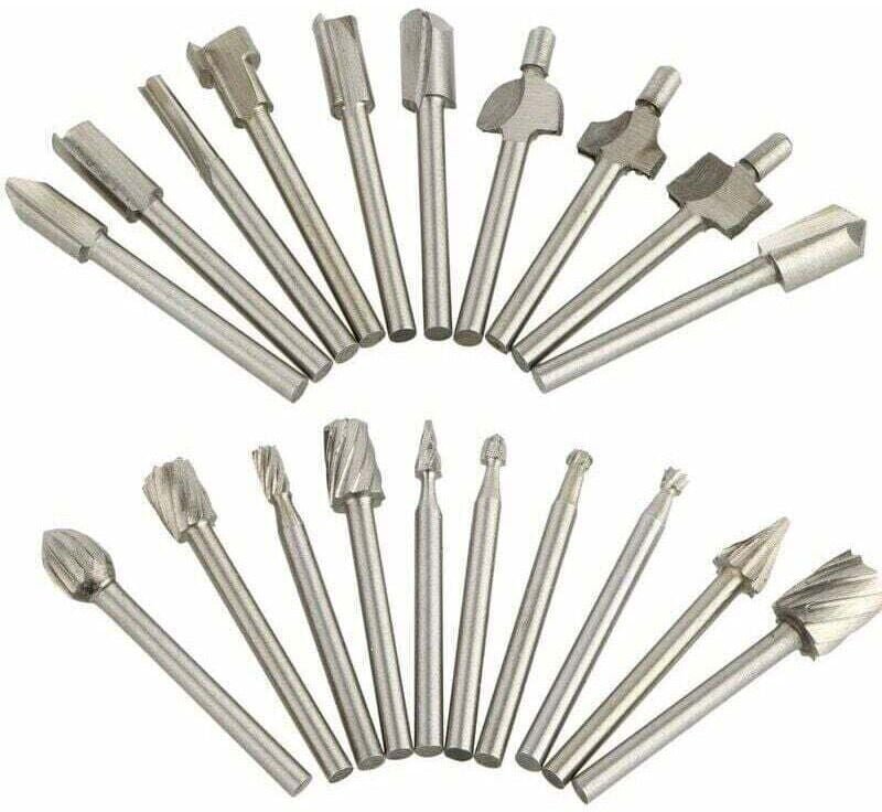 Thumbnail - 20er-Pack Hartmetall-Schneidbohrer, XU, Wolframkarbid-Dremel-Rotationsschleifer-Bohrer, hochwertiges Produkt, langlebig ...