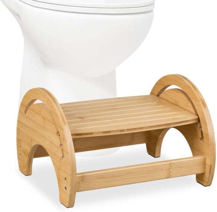 Verstellbarer toilettensitz aus bambus