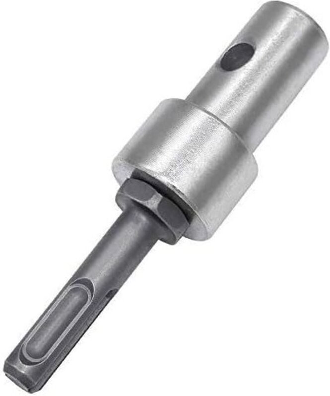 Longziming - Bohrfutter-Adapter für Erdbohrer, Gewindeadapter, schlüsselloses Bohrfutter 1/2', runde Stange M13 x 15 mm.