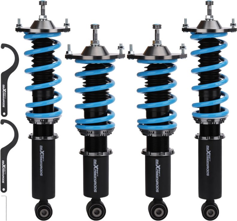 Maxpeedingrods - Adj. Dämpfer + Höhe Gewindefahrwerke Für Mazda Miata Basis Cabrio 2D 1990-1997