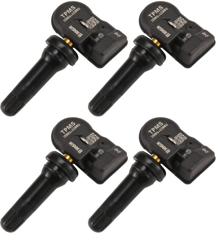 Tlily - 4Pcs tpms Reifendruck Monitor Sensor 315/433MHZ für-Schwarz
