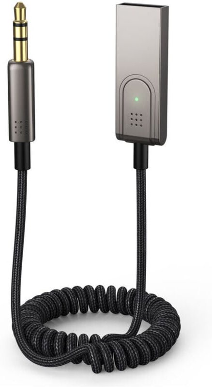 Bluetooth 5.1 Autoempfänger – 3,5-mm-Klinkenstecker, USB, kabelloser Bluetooth-Audioadapter mit integriertem Mikrofon, g...