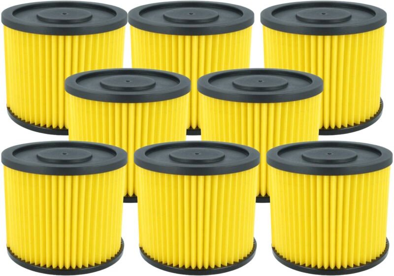vhbw 8x Faltenfilter kompatibel mit Lidl Parkside PNTS 1300 E4, 1300 F5, 1300, 1400, 1300 A1, 1300 B2, 1300 C3 Staubsaug...