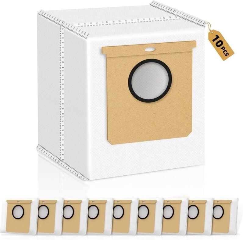 10 Stück Staubbeutel für Eufy Clean L60 ses / L60 Hybrid ses / L50 ses Saugroboter Absaugstation, 2.5L Große Kapazität S...