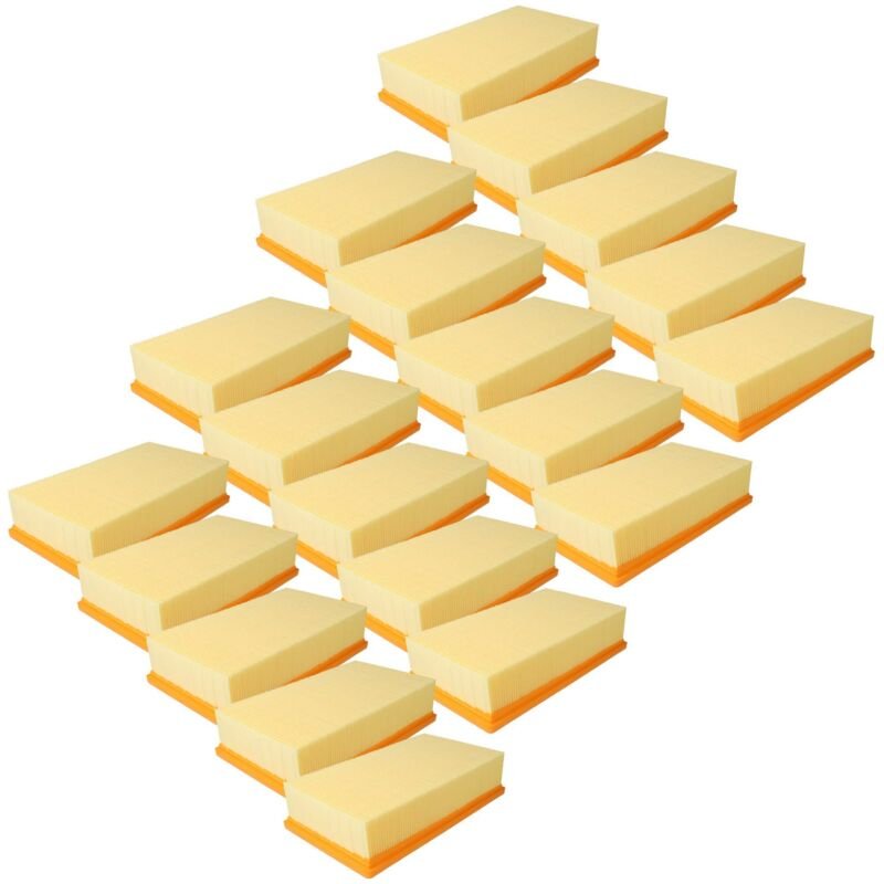 vhbw 20x Flachfaltenfilter F7 Ersatz für Flex 337.692 für Staubsauger