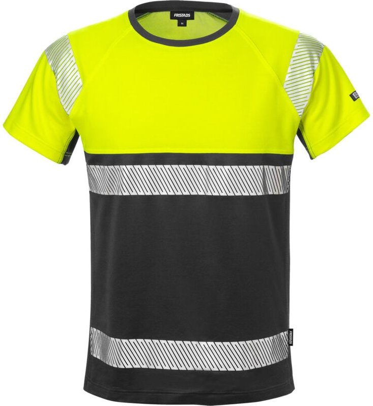 Fristads 129511-196-2XL High Vis T-Shirt, Kl. 1 7518 THV Dynamic Rippstrick am K