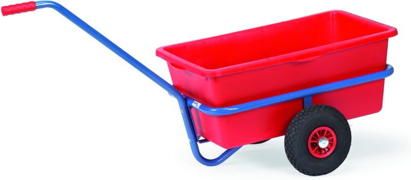 Fetra Handwagen mit Vollgummibereifung und Kunststoffmulde 700x400mm