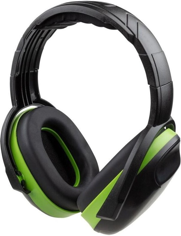 Kapselgehörschutz Profi (ce) Gehörschützer Pro, Schwarz und Grün, Einheitsgröße Unisex Erwachsene - Wolfcraft