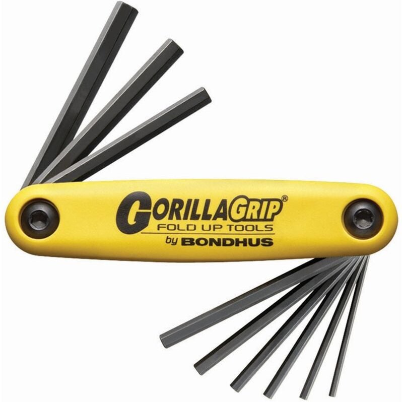 GorillaGrip® Messer mit 9 Inbusschlüsseln in .050-3/16" Zoll Bondhus 12591