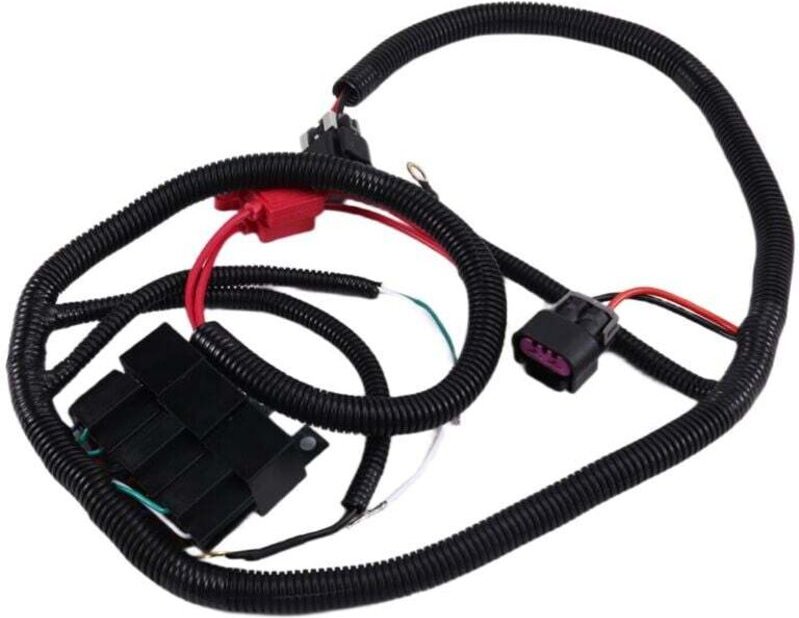 Doppellüfter-Kabelbaum für elektrisches Steuergerät (ECU) für Transporter der Baujahre 1999-2006 (Upgrade)