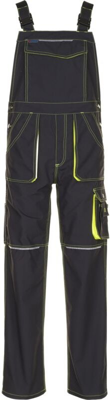 Arbeitshose Latzhose Basalt Neon anthrazit/gelb Größe 42
