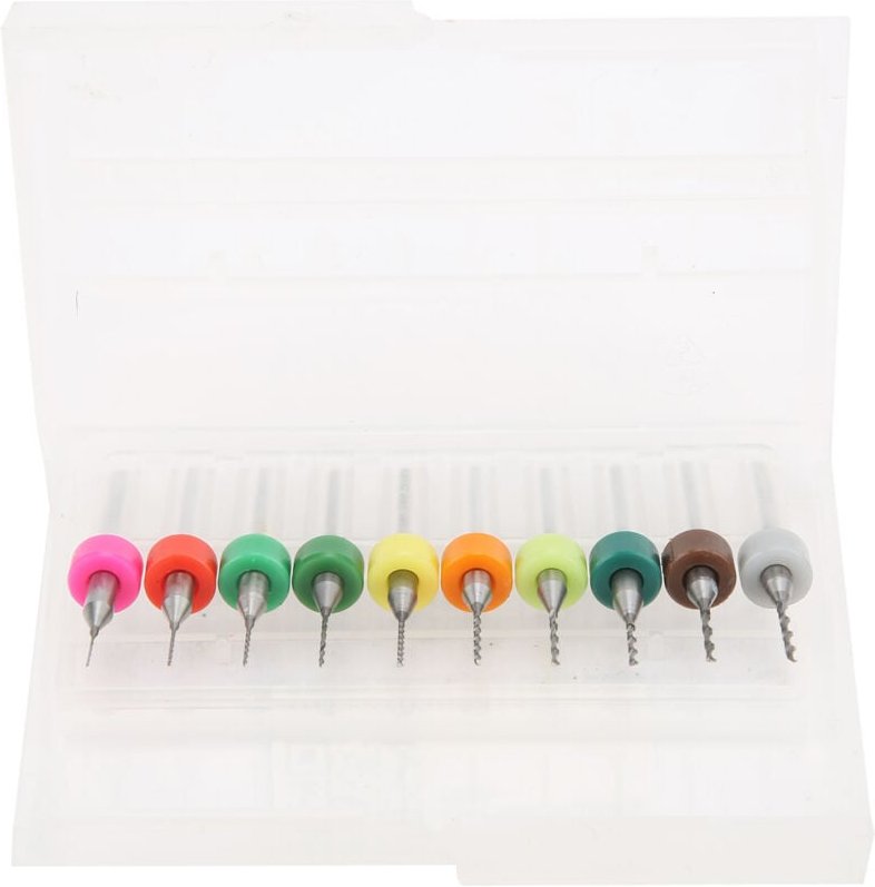 Fafeicy Hochleistungs-Wolframstahl-Bit-Set, Spiralverzahnung für gleichmäßigen Spanabtransport, 0,3 bis 1,2 mm Mikro-Dre...