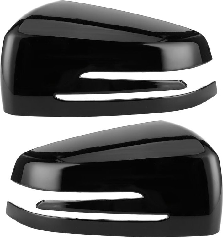 Thumbnail - Stück Ersatz-Zierkappen für Außenspiegel für ABCE CLS CLA GLA (Glänzend Schwarz).