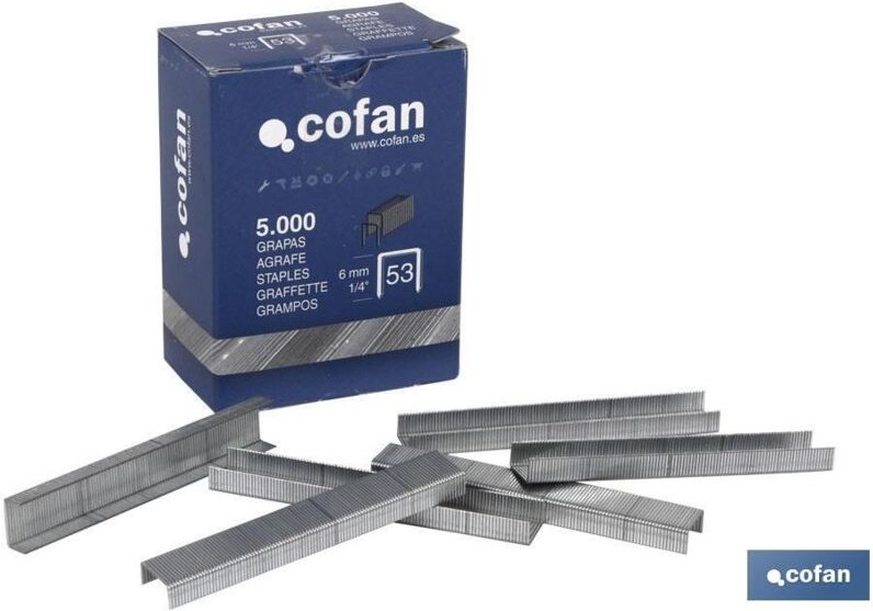 Schachtel mit Heftklammern 53/14 mm (5.000 Stück)