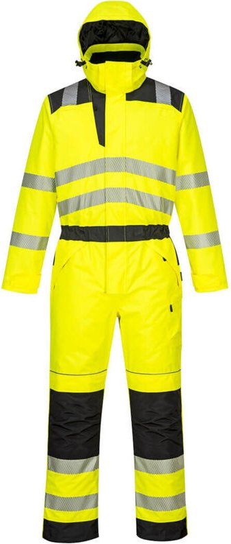 Winter-Overall Pw3 Hochsichtbarkeit Farbe: Gelb/Schwarz Größe XL - Portwest