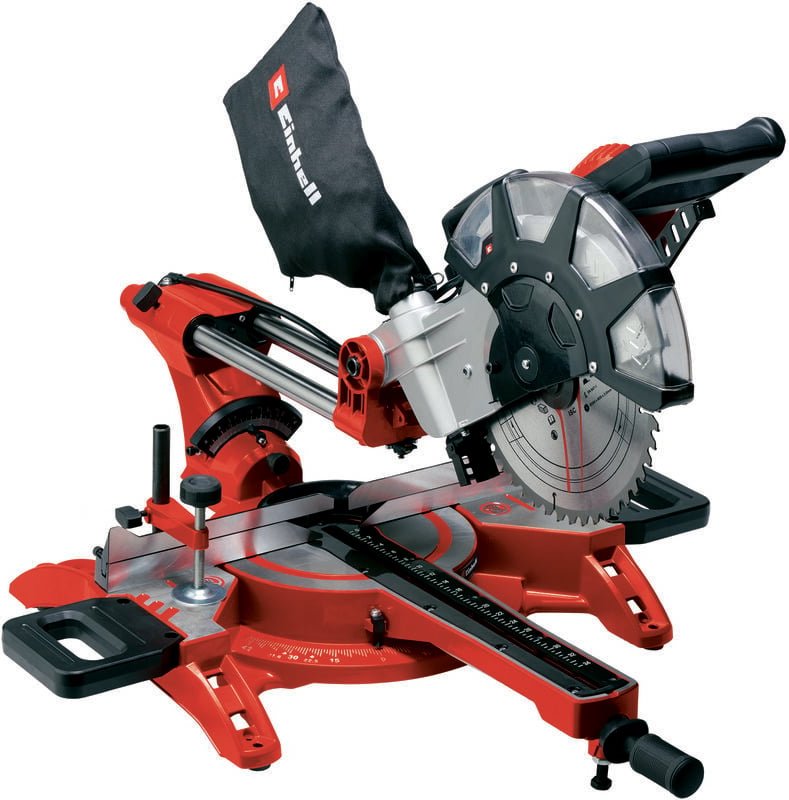 Einhell - Zug-Kapp-Gehrungssäge tc-sm 2534/1 Dual (2350 w, max. 75 mm x 340 mm Schnitttiefe/-breite, ø 250 mm Sägeblatt,...