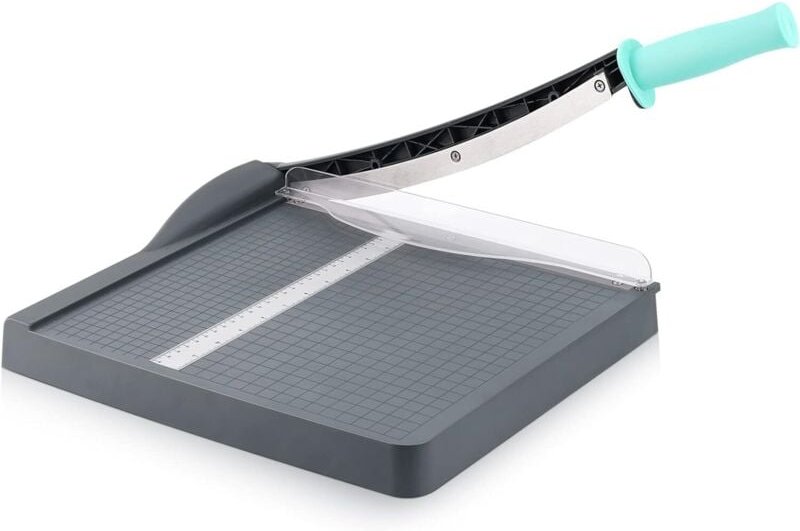 Papierschneider, Papierschneider mit Sicherheitsschutz, 12 Zoll (ca. 30,5 cm) Papierschneider mit 16 Blatt Kapazität, Pa...