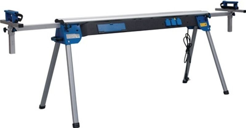 Holzkraft Universal Werktisch UWT 3200 mit Schnellklemmsystem + Rollenbahn