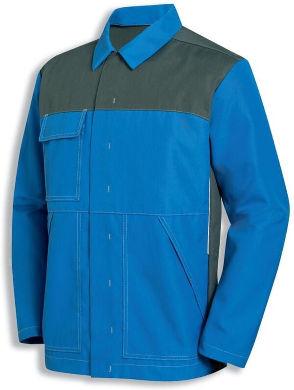 Uvex Protection Perfect Acid Herren-Arbeitsjacke - Blaue Männer-Bundjacke - Schutz vor Schmutz, Öl & Chemikalien: 56/58