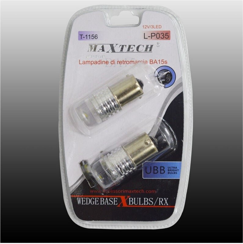 Maxtech - Trade Shop - BA15S 12V / 3LED rückfahrlampen ultrahelle lampen L-P035 -